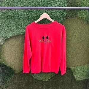 Vintage Disney Mickey Mouse  Spellout Crewneck Large